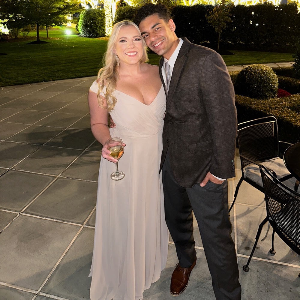 Full length David’s Bridal Bridesmaid Dress